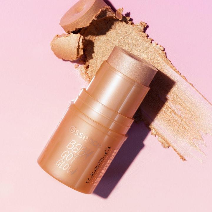 Actual product image essence BABY GOT GLOW highlighter stick (10 Golden Aura, Highlighter, 5.50 g)