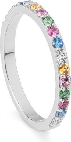 Immagine prodotto Breuning ANELLO - Brill. | Blu cielo | Verde mela | Saf. Rosa (54, 585/14 K Oro)