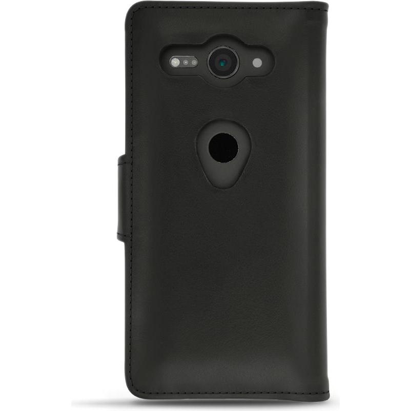 Thumbnail - Noreve Lederschutzhülle Wallet (Sony Xperia XZ2 Compact), Smartphone Hülle, Schwarz