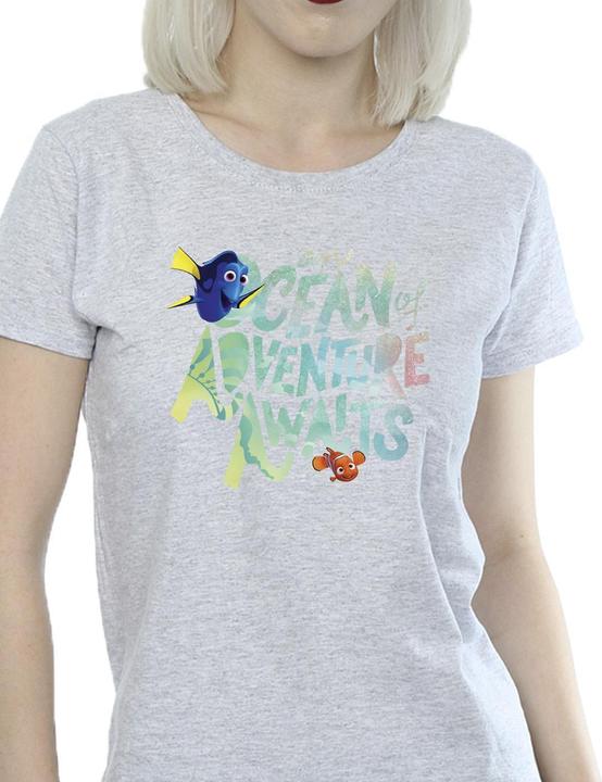 Actual product image Disney Womens/Ladies Finding Dory Ocean Of Adventure Cotton T-Shirt (XXL)