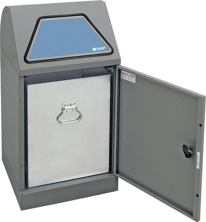 Immagine prodotto kaiserkraft Sistema di raccolta dei rifiuti riciclabili, a sportello azionato manualmente (45 l)