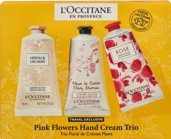Immagine prodotto L'Occitane Trio di crema mani ai fiori rosa (225 ml)