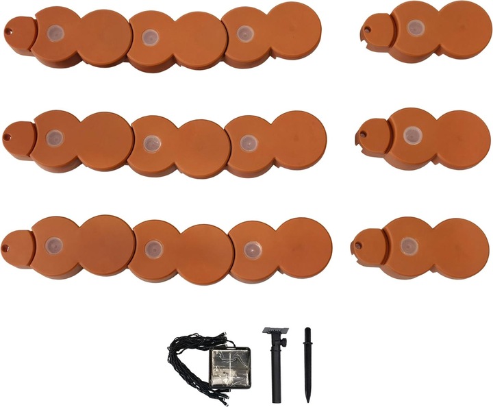 Actual product image HTI-Living Beetumrandung Nessa Solar Palisade 12-teilig Terracotta (264 cm)