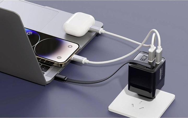 Produktbild Voltcraft UC-2C1A65W02 USB-Ladegerät Ausgangsstrom (max.) 3 A USB-C®, USB-A An (65 W, 3 Ports)