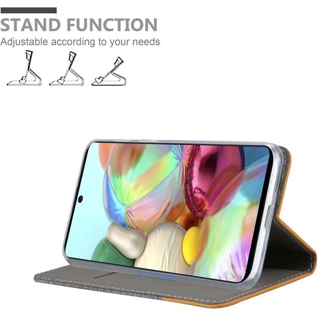 Thumbnail - Cadorabo Jeans Optik (Samsung Galaxy A71), Smartphone Hülle, Grau, Braun
