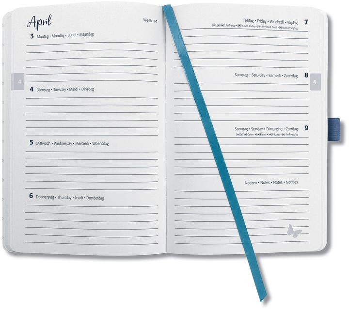 Produktbild Sigel Taschenagenda JOLIE Motiv (Deutsch, Französisch, Englisch, Niederländisch)