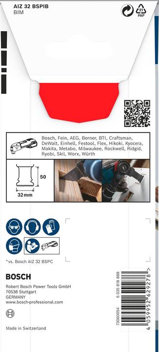 Immagine prodotto Bosch Professional Zubehör Pro AIZ 32 BSPIB