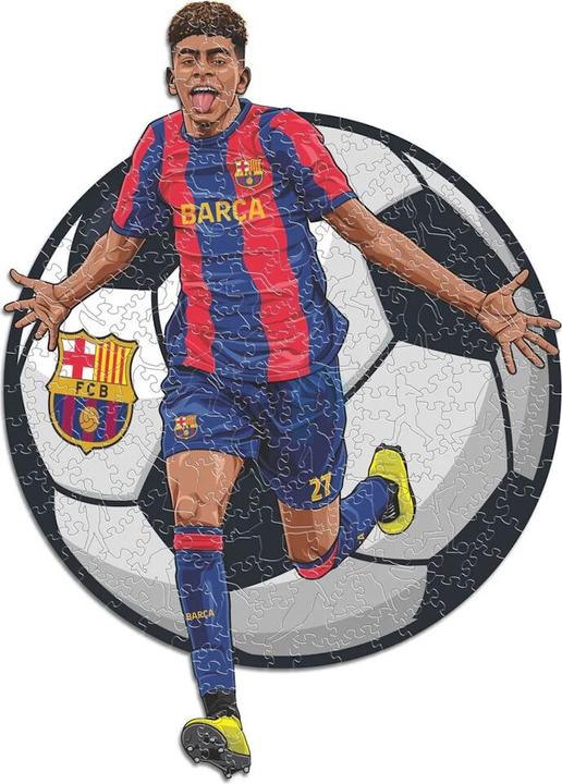 Actual product image Iconic FC Barcelona - Lamine Yamal - Wooden puzzle size S (150 pieces) (150 pieces)