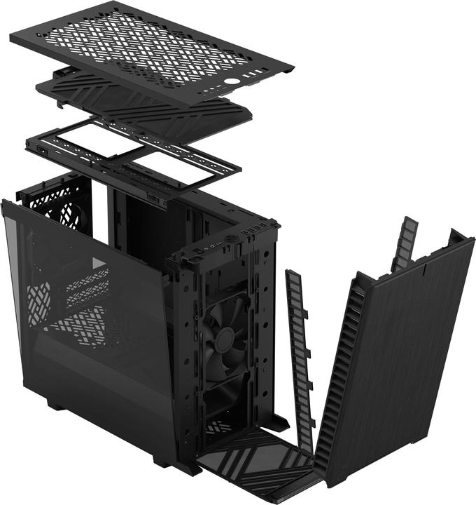Actual product image Fractal Define 7 Nano Black TG Light Tint - black (Mini-ITX, Mini-DTX)