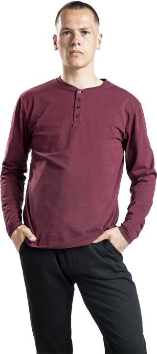 Produktbild RED by EMP Langarmshirt mit Knopfleiste (M)