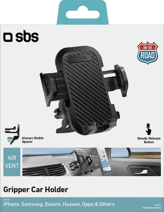 Produktbild SBS TEHWSUPCLIPSTG Halterung Passive Halterung Handy/Smartphone Schwarz