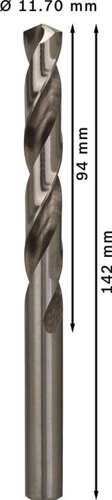 Image du produit Bosch Professional Zubehör Foret hélicoïdal PRO Metal HSS-G, 11,7 x 94 x 142 mm (11,7 mm)
