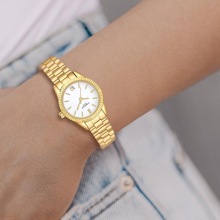 Actual product image Glanzstücke München Damen Quarzuhr gelbgold Edelstahl gelbgold - 38012 (25 mm)