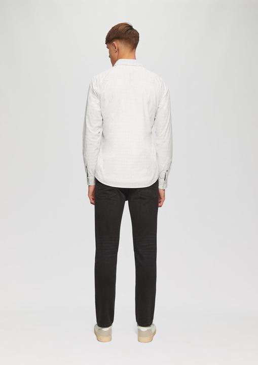 Actual product image S.Oliver Hemd Slim Fit: Gemustertes Hemd aus Baumwollstretch (XL)