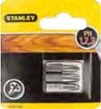 Image du produit Stanley Jeu d'embouts 50MM STD PH1/2/3 x 50mm (Cruciforme Phillips PH)