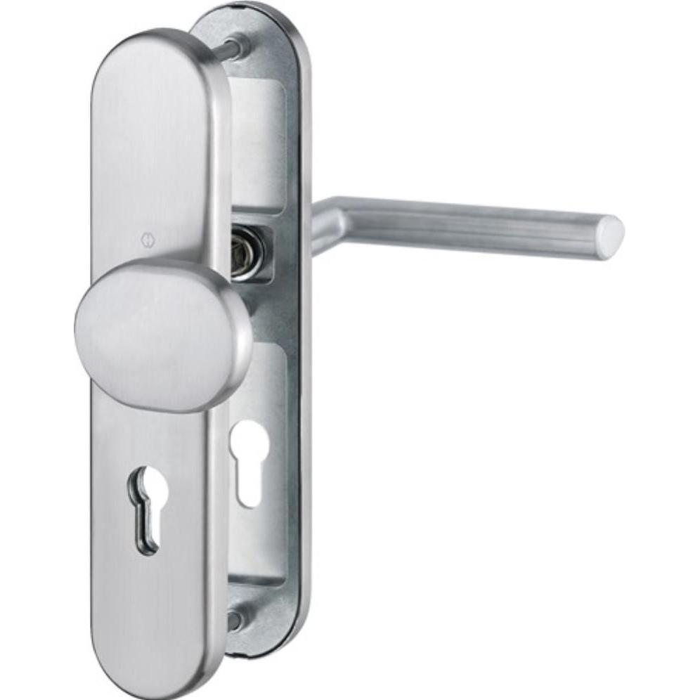 Hoppe, Türgriff + Fenstergriff, FS-Schutzgarnitur Amsterdam FS-E86G/3331/3310/1400F Edelstahl F69 D/K für Türstärke 42-4...