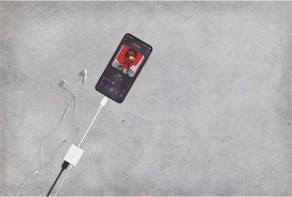 Actual product image Belkin RockStar Adapter (3.5mm socket, USB Type C)