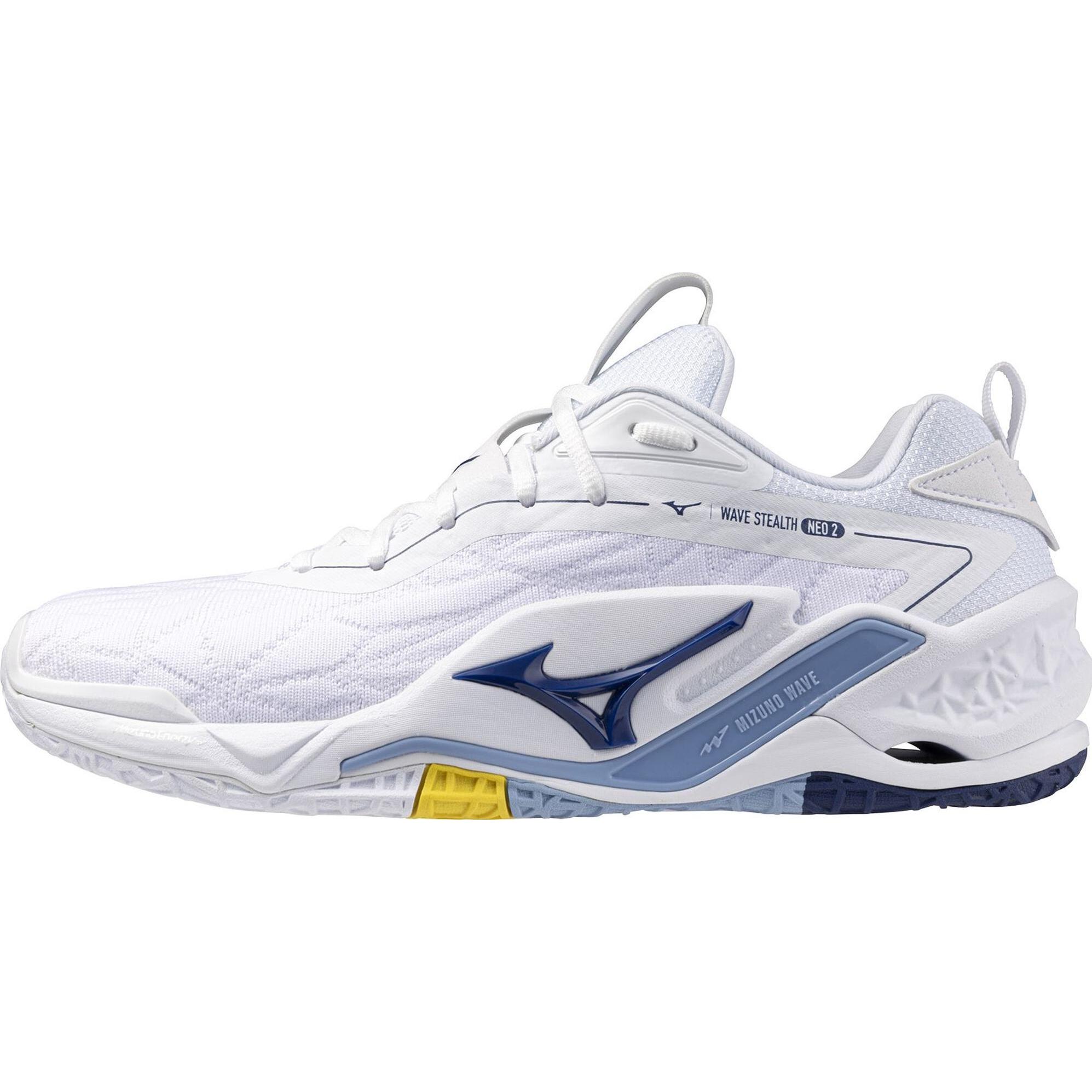Mizuno, Unisex, Hallenschuhe, Wave Stealth Neo 2 (42.5), Weiss