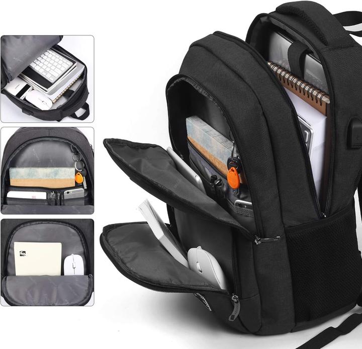 Image du produit Yamtion Laptop Rucksack mit USB-Anschluss, wasserdicht 35L (35 l)