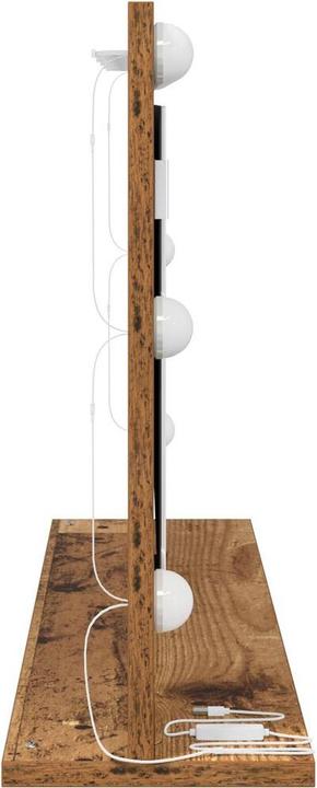 Produktbild VidaXL Schminkspiegel Alter Holz-Look Holz, Glas 80 x 45 x 18 cm Spiegel