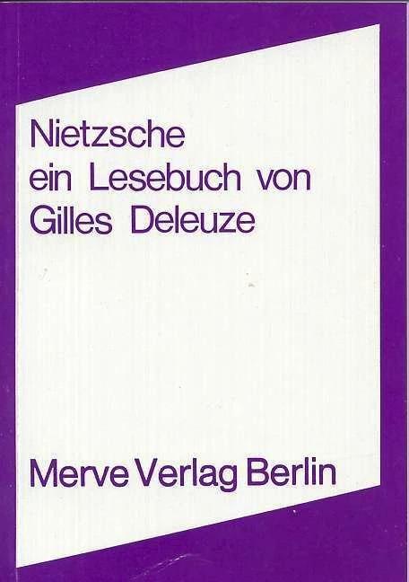 Produktbild Nietzsche (Deutsch, Gilles Deleuze, Ronald Voullie, 2008)