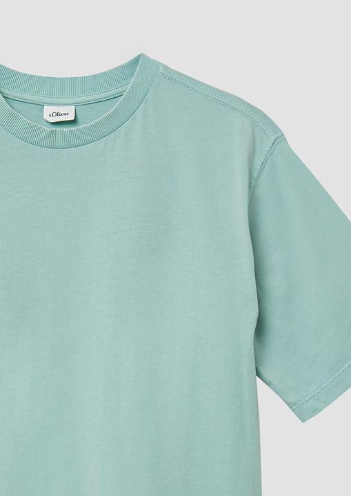 Produktbild S.Oliver T-Shirt T-Shirt mit Used-Effekt und Rückenprint (158, 164)