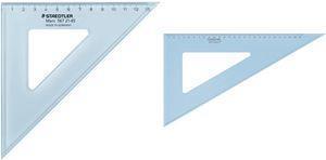 Image du produit Staedtler Triangle à dessin Mars, 45 degrés, hypoténuse : 320 mm en plexiglas, avec arête pour l'encre de (31 cm)
