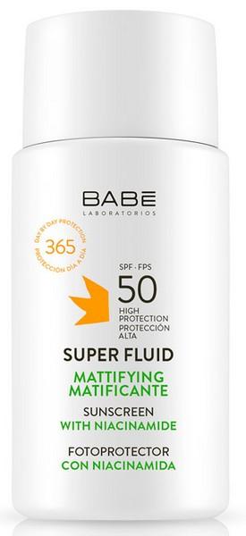 Actual product image Babe Super Fluid Mattifying Sunscreen SPF50 50ml (Suntan cream, SPF 50, 50 ml, 72.20 g)