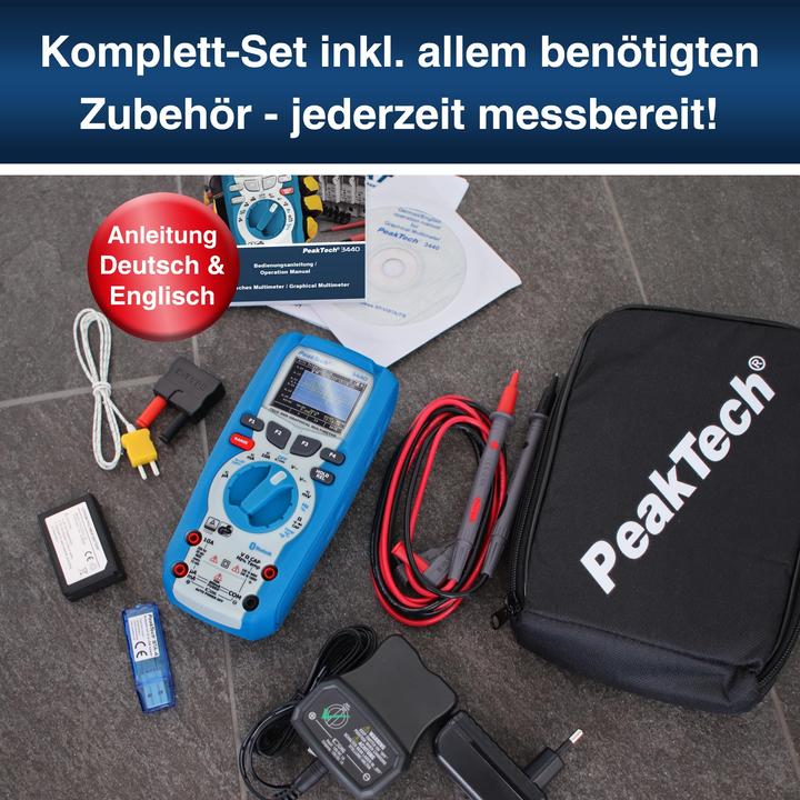 Produktbild Peaktech P 3440 Grafisches Digitalmultimeter (CAT III 1000V, CAT IV 600V)