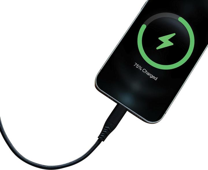 Produktbild Mobiparts Car Charger Dual USB-C/USB-A with Lightning Cable Black