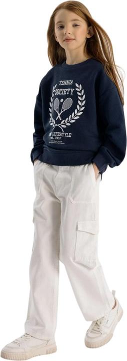 Produktbild Minoti Sweatshirt Mädchen Rundhalsausschnitt Fleece (128)