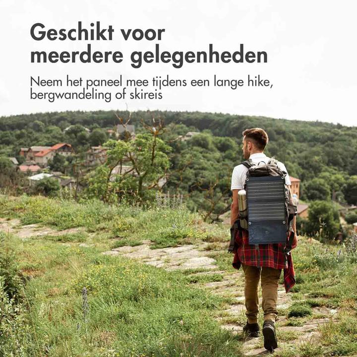 Actual product image iMoshion Opvouwbaar Universeel Zonnepaneel - Powerbank Zonnenergie 21 Watt - Draagbaar (21 W)