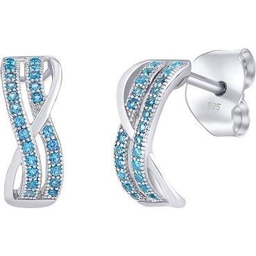 Silvego, Ohrringe, Silver earrings AMABEL withue Brilliance Zirconia JJJE0461LB