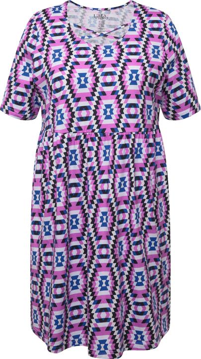 Immagine prodotto Ulla Popken Maglia dal taglio lungo e svasato con nastri, scollo a girocollo e mezze maniche (50, 52)