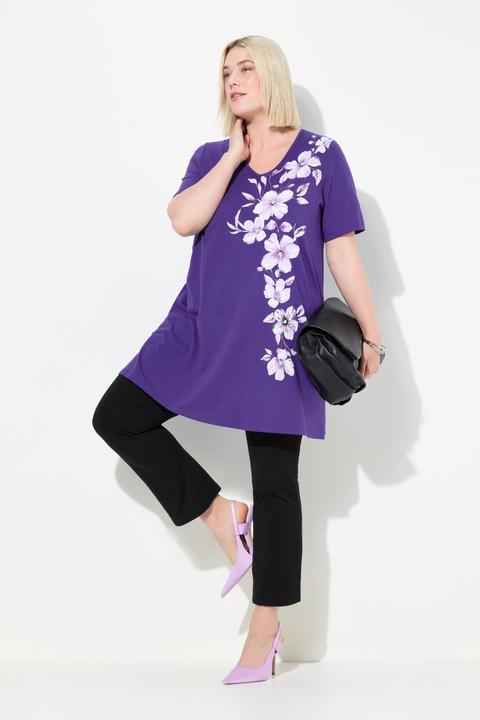 Produktbild Ulla Popken Longshirt, A-Linie, Motivdruck (50, 52)