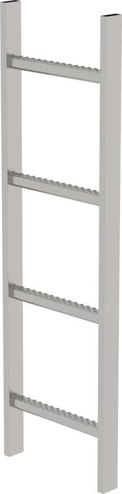 Image du produit Munk Echelle de cuvette Acier inoxydable V4A 300mm Largeur utile 4 échelons (5 cm)