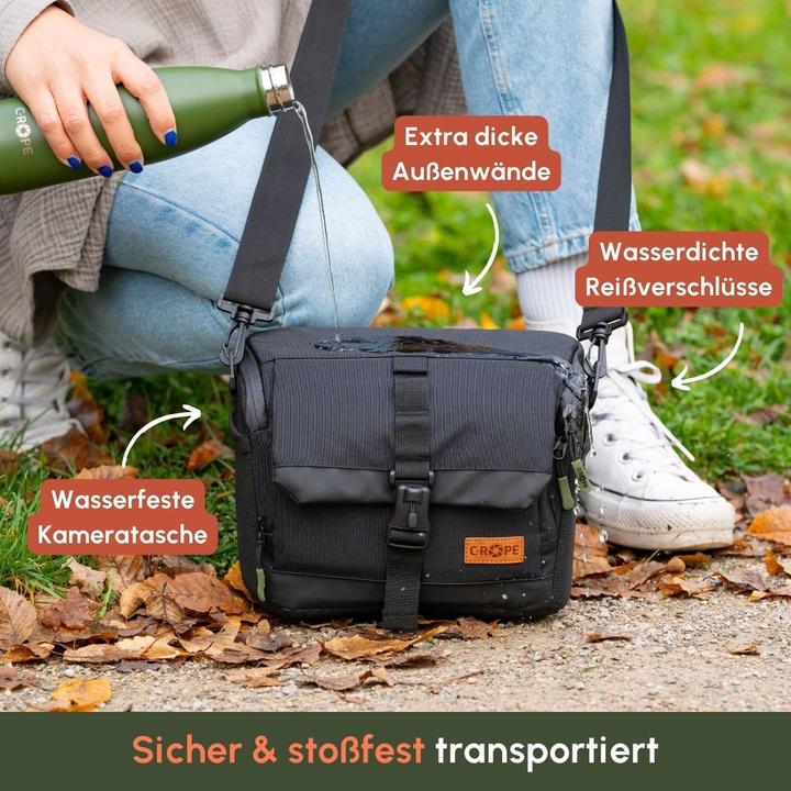 Immagine prodotto C-Rope Kameratasche zum Umhängen V3 in Schwarz retail (Borsa a tracolla per fotocamera)