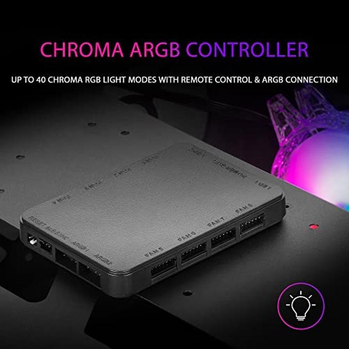 Produktbild Mars Gaming Boitier Mini Tour Micro Atx Mc61 RGB Avec Panneau Vitré (Noir) (Mini-ITX, mATX)