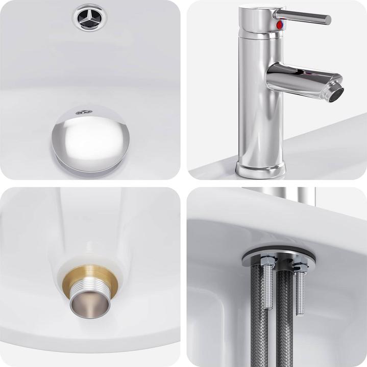 Produktbild vidaXL Waschbecken fürs Badezimmer (350 mm, 590 mm)
