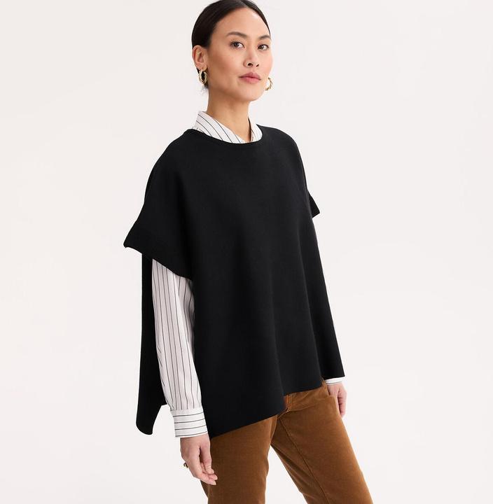 Produktbild Anne Weyburn Poncho mit rundem Ausschnitt (48)