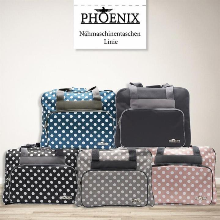 Produktbild Phönix Nähmaschinentasche Polka Dots rosa
