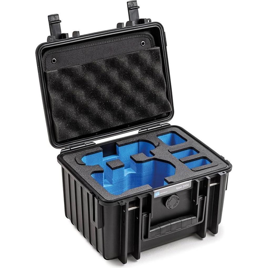 B+W Typ 2000 (Drohnen Koffer, DJI Mini 3 Pro), Drohne Tasche, Schwarz