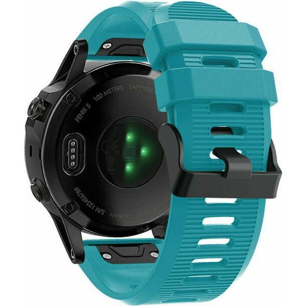 Thumbnail - Strap-it Silikonarmband (26 mm, Silikon, fenix 6X, fenix 5X), Uhrenarmband, Blau