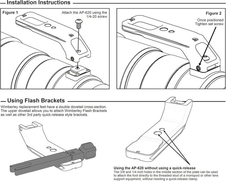 Image du produit Wimberley AP 620 pour Sony 200 600 f/5.6 6.3 G OSS