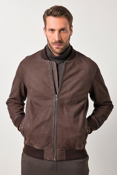 Produktbild JP1880 Leder-Blouson, Leder - Lamm Nubuk, Collegekragen, bis 7XL (7XL)