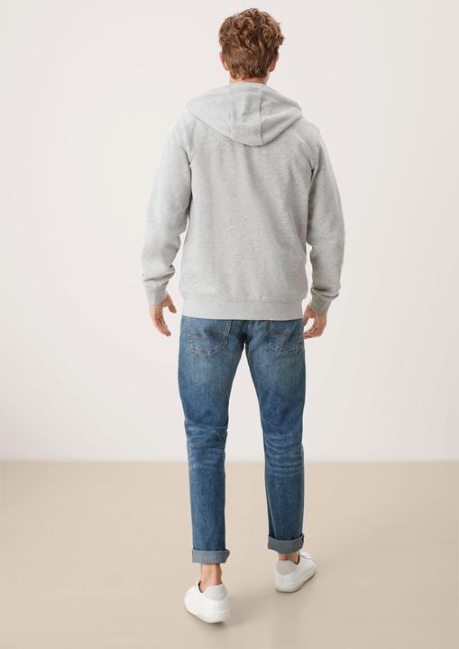 Produktbild S.Oliver Herren Sweatjacke langarm mit Kapuze Tasche Reissverschluss | 1 Stück (XL)