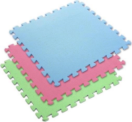 Produktbild One Faltmatte für das Training Fitness MP10 grün-blau-rot, 60x60x1,0cm (9 Teile) (10 mm)