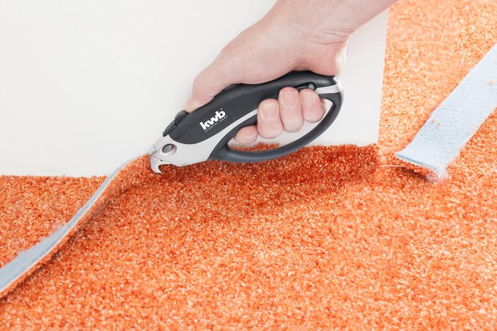 Actual product image kwb Professional trapezoid bladescarpet knife closed handle (Cutters)