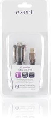 Produktbild Ewent Eminent USB to Serial Converter Schnittstellenkarte/Adapter (1.50 m, USB 1.1)