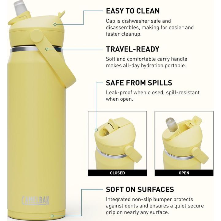 Actual product image Camelbak Thrive Flip Straw V.I. 0.75l yellow bloom (0.74 l)